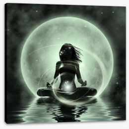 Moonlight meditation Stretched Canvas 46160774