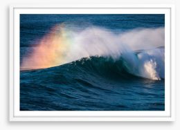 The rainbow wave 1 Framed Art Print 462110812