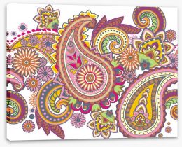 Paisley Stretched Canvas 46429330