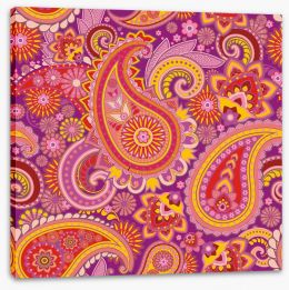 Paisley Stretched Canvas 46457313