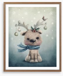 Little reindeer Framed Art Print 465564928