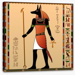 Anubis the jackal-headed deity Stretched Canvas 46600632