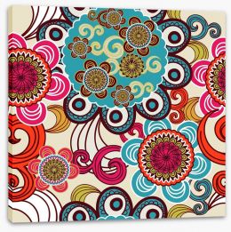 Indian retro Stretched Canvas 46937470