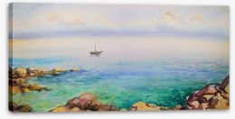 The rocky bay Stretched Canvas 47004162
