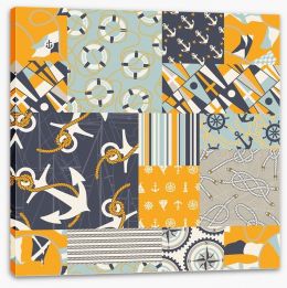 Patchwork Stretched Canvas 47150757