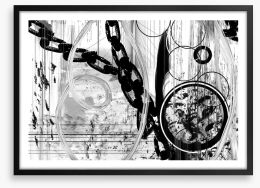 Chains of life Framed Art Print 471728756