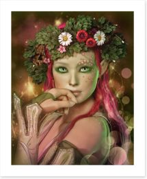 Enchanting elven maid Art Print 47185137