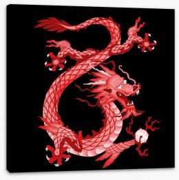 Dragons Stretched Canvas 47230609