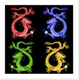 Dragons Art Print 47230839