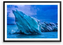 Iceberg blues Framed Art Print 472708256
