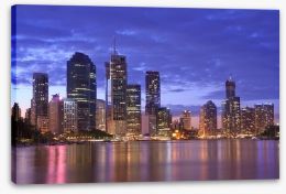 Brisbane city skyline Stretched Canvas 47414038