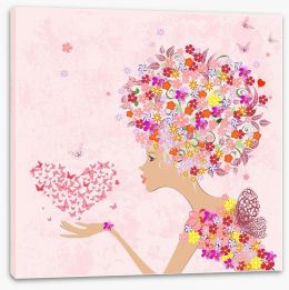 Butterfly love Stretched Canvas 47571021