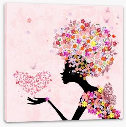 Pretty Pink Stretched Canvas 47571082