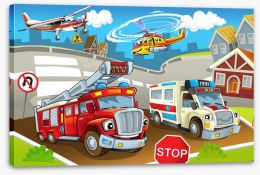 To the rescue Stretched Canvas 47595508