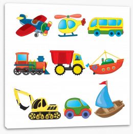 Transport toys Stretched Canvas 47597042