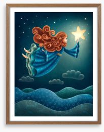 Angel of the sea Framed Art Print 478146965