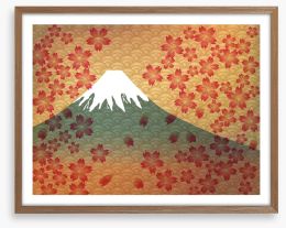Fuji four seasons Framed Art Print 47892707