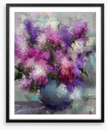 Life in lilac Framed Art Print 480091670