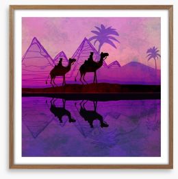 Violet night Framed Art Print 48033156