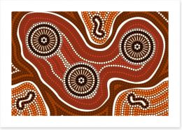 Outback sea Art Print 48115015