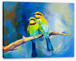 Blue tailed bee-eaters Stretched Canvas 48240195