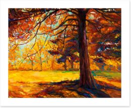 Under the Autumn tree Art Print 48240215