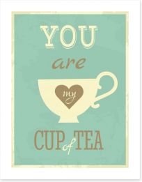 My cup of tea Art Print 48370057