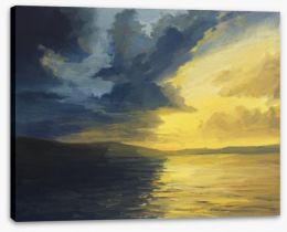 Sunset of light and shadows Stretched Canvas 48652729