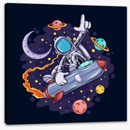 Rockets and Robots Stretched Canvas 486808585
