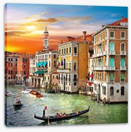 Venetian sunset Stretched Canvas 48825816