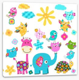 Elephants Stretched Canvas 48940121