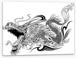 Dragons Stretched Canvas 49157682