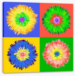 Funky flower Stretched Canvas 49233349