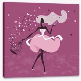 Pretty Pink Stretched Canvas 49250888