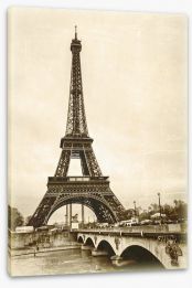 Eiffel tower vintage Stretched Canvas 49292561