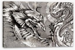 Dragons Stretched Canvas 49355394