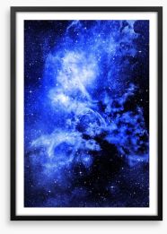 Nebula blues Framed Art Print 49383070