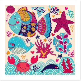 Ocean life Art Print 49388585