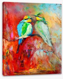 Bee-eater couple Stretched Canvas 49522847