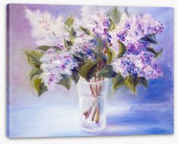 Lilacs in a vase Stretched Canvas 49607030