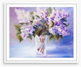 Lilacs in a vase Framed Art Print 49607030
