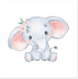 Elephants Art Print 496389607