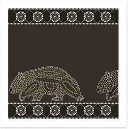 Wandering wombat Art Print 49657576