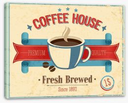 Vintage coffee house Stretched Canvas 49685209