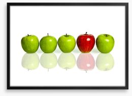 The odd apple Framed Art Print 49750659