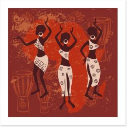 Tribal dance Art Print 49831151