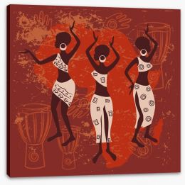 Tribal dance Stretched Canvas 49831151