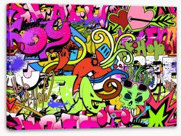 Hip hop happy Stretched Canvas 49838077