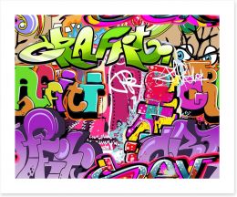Graffiti wall Art Print 49853588