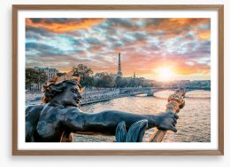 Putting Paris to bed Framed Art Print 498672690